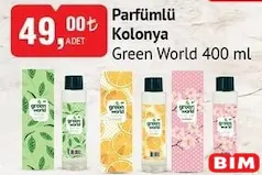 GREEN WORLD PARFÜMLÜ KOLONYA 400 ML